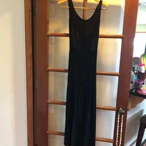 Sexy black maxi dress